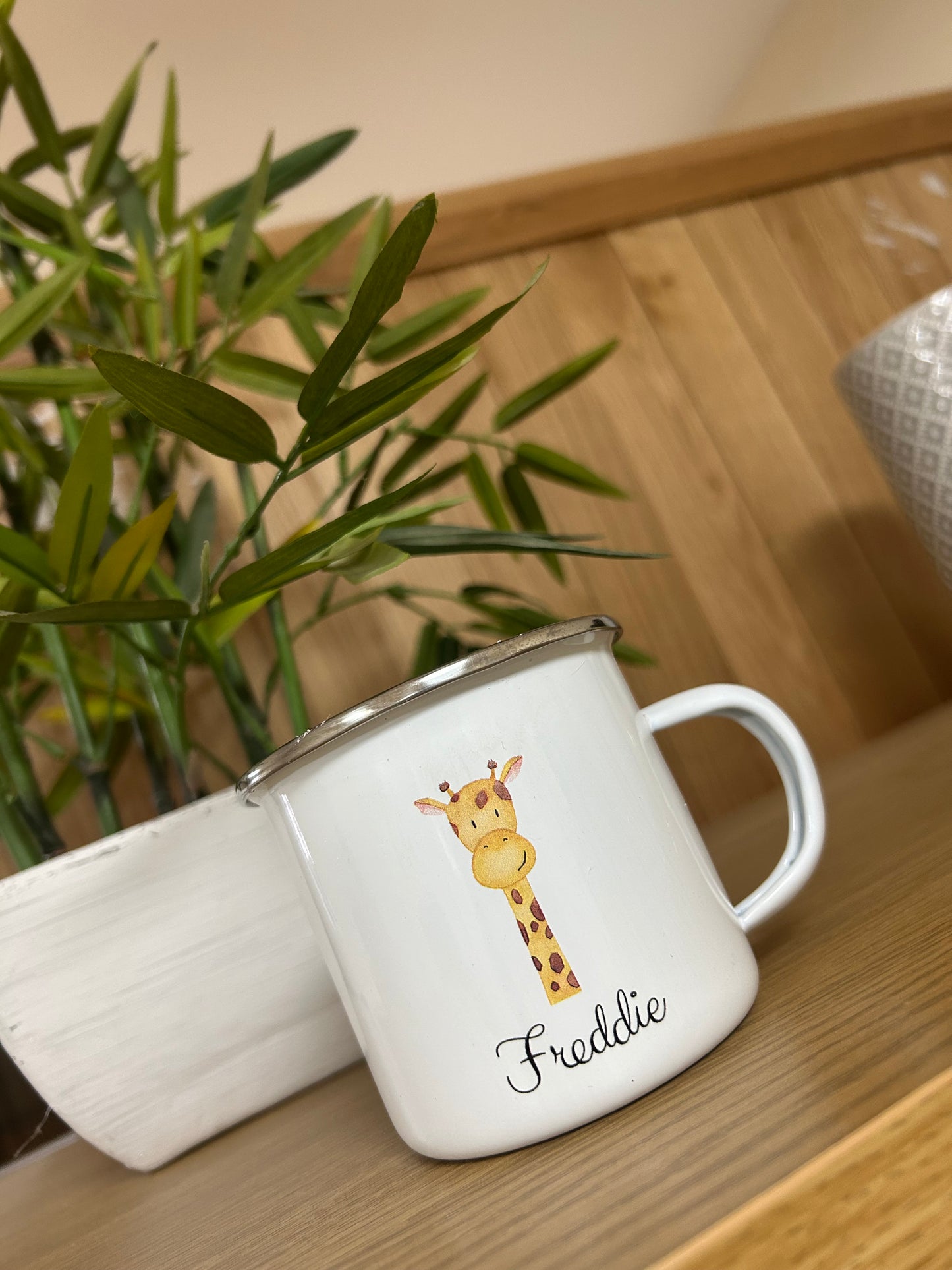 Personalised Enamel Cup