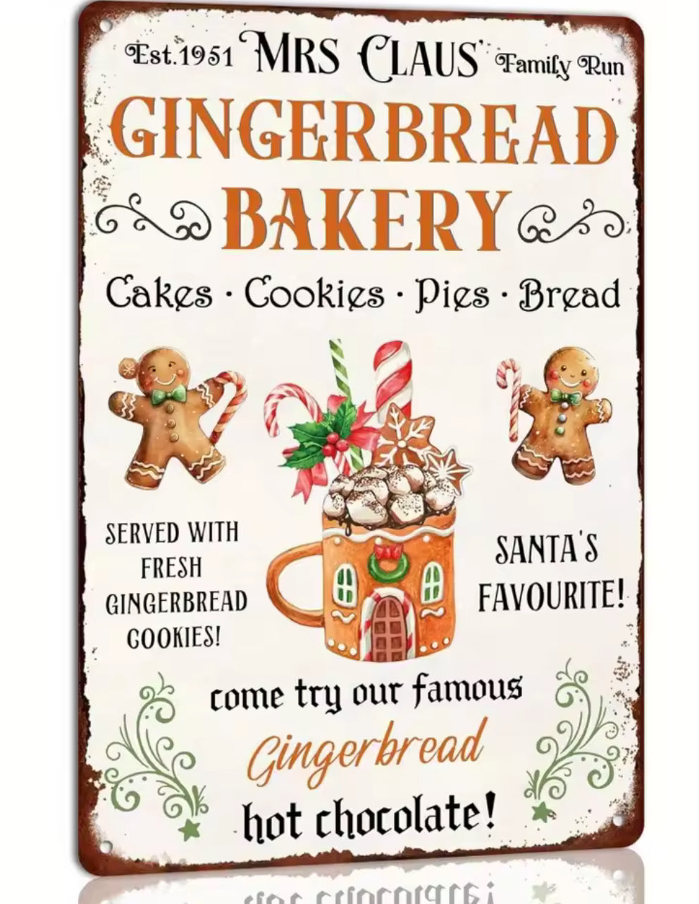 Gingerbread Bakery Sign