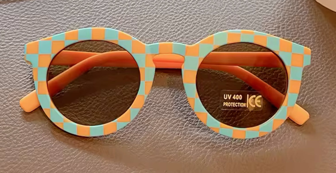 Check Stripe Sunglasses
