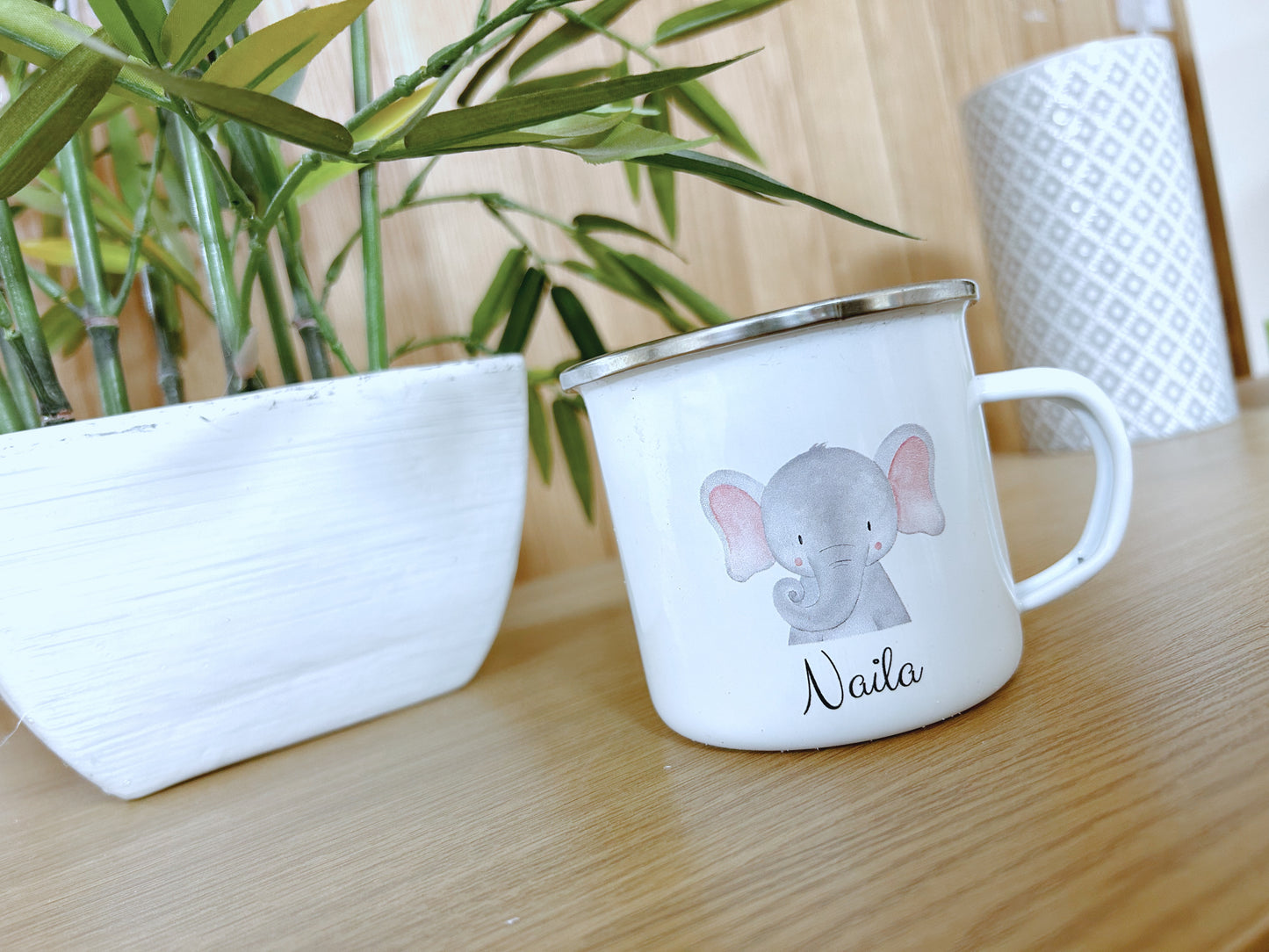Personalised Enamel Cup
