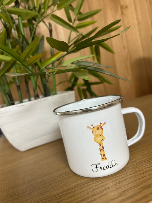 Personalised Enamel Cup