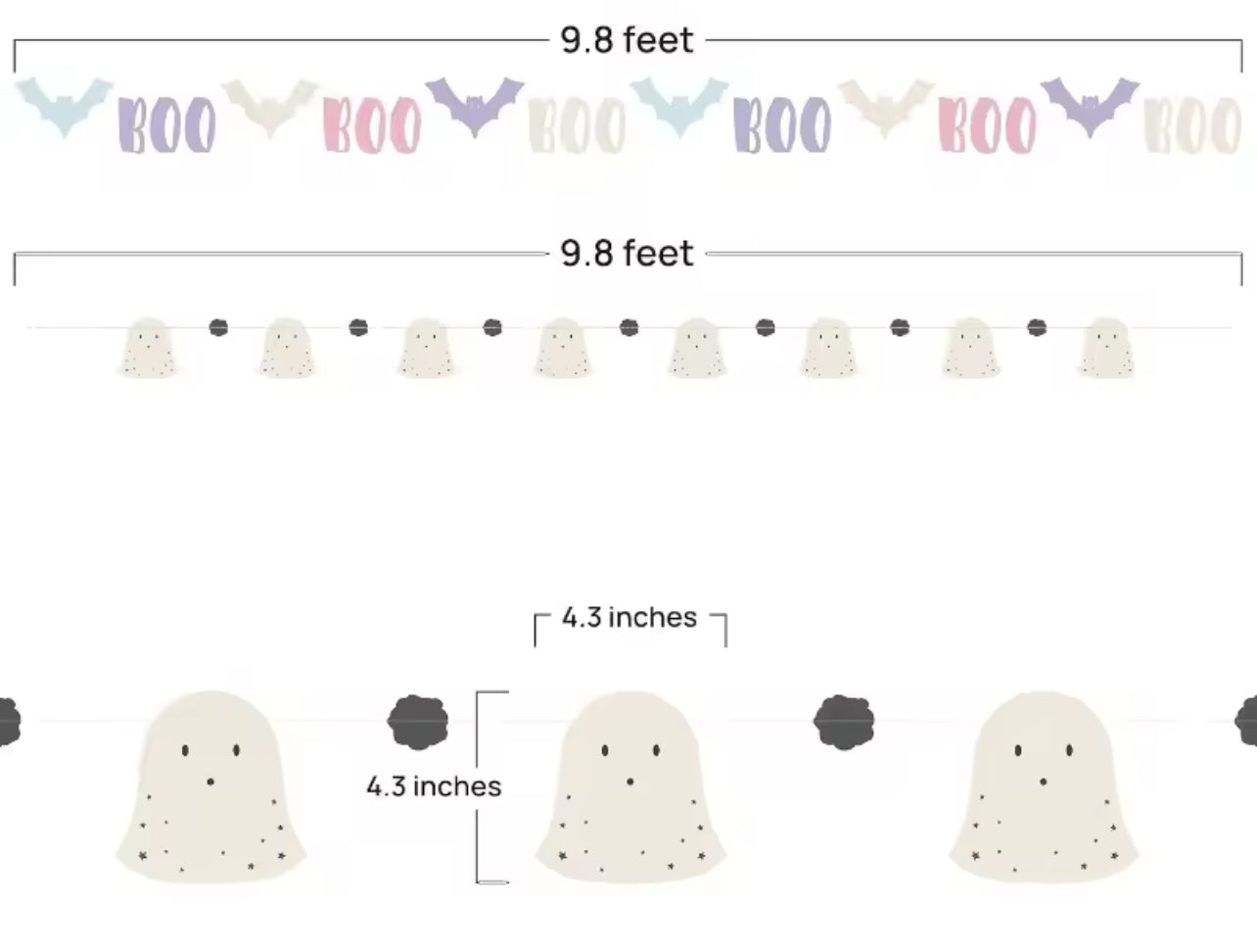 Boo and Ghost Bunting