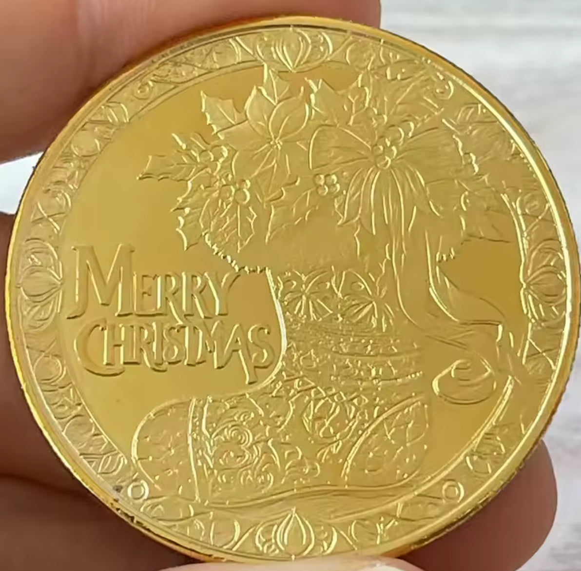 Father Christmas Wishing Coin