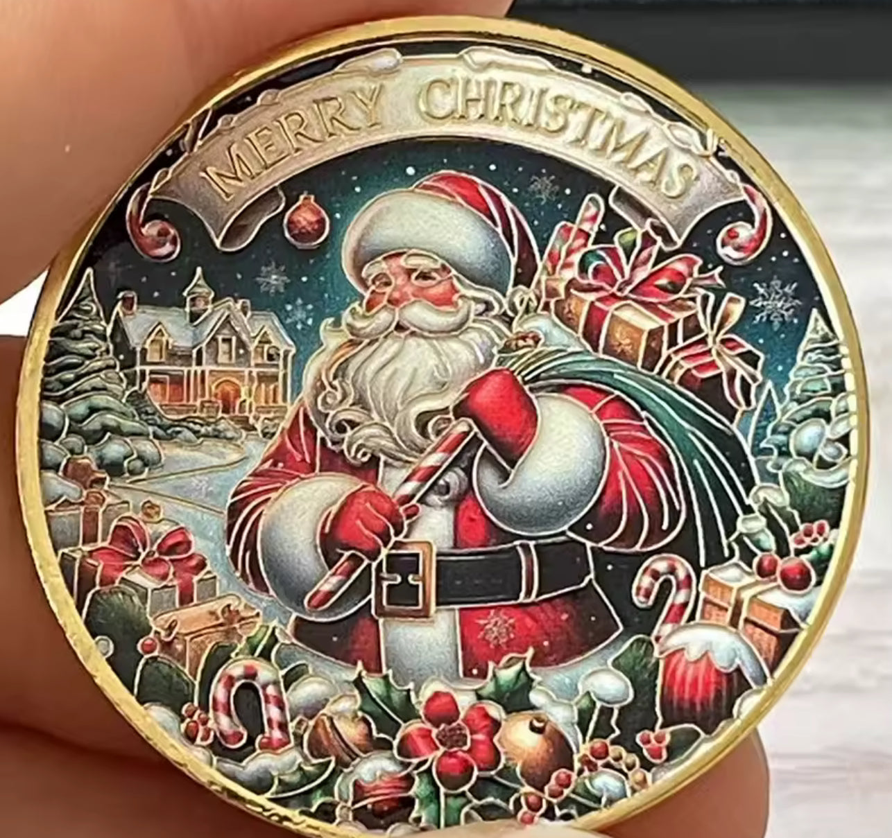Father Christmas Wishing Coin