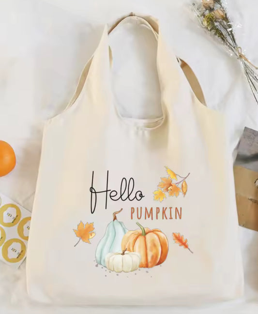 Hello Pumpkin Tote Bag