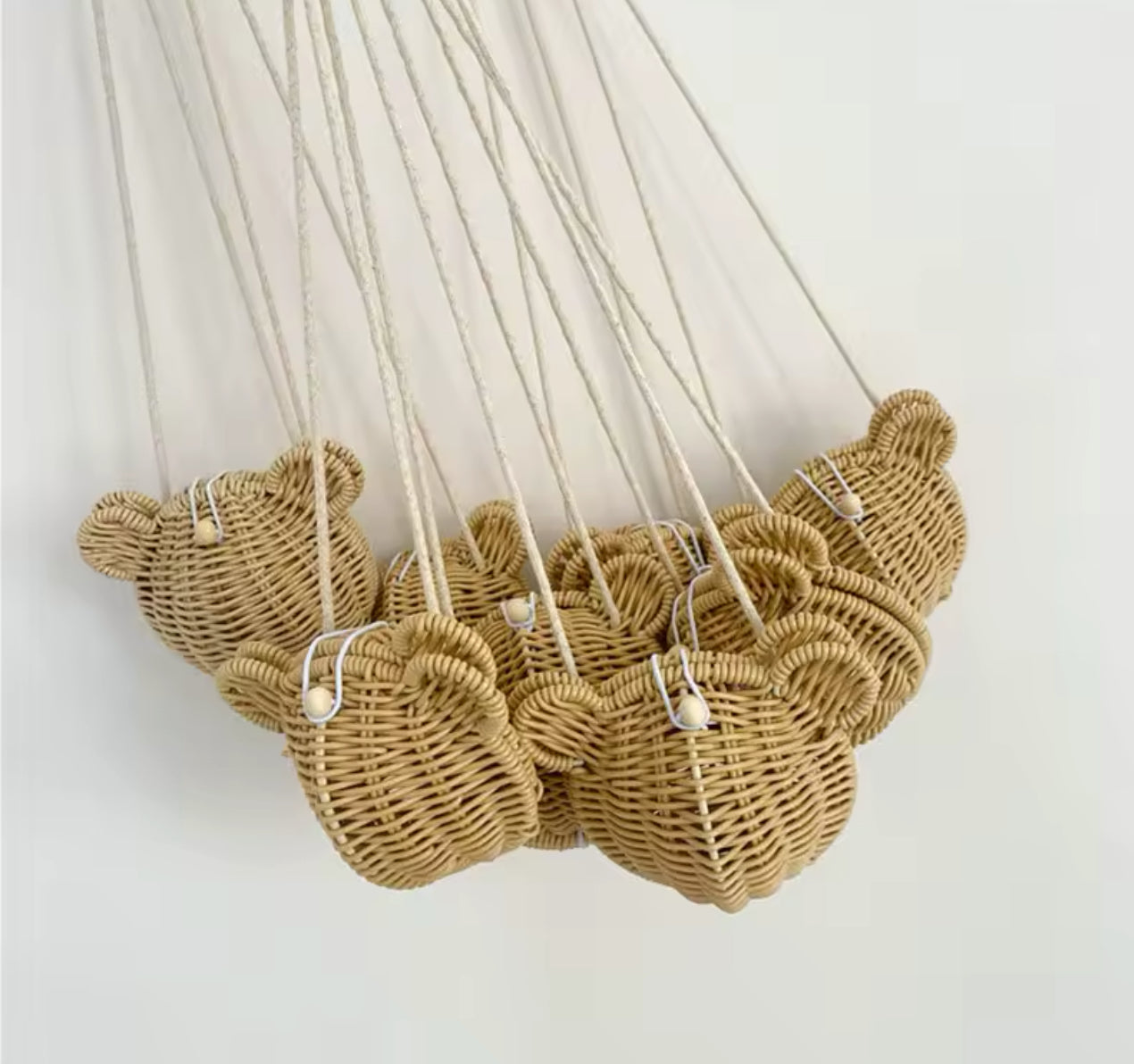 Rattan Weave Bear Bag