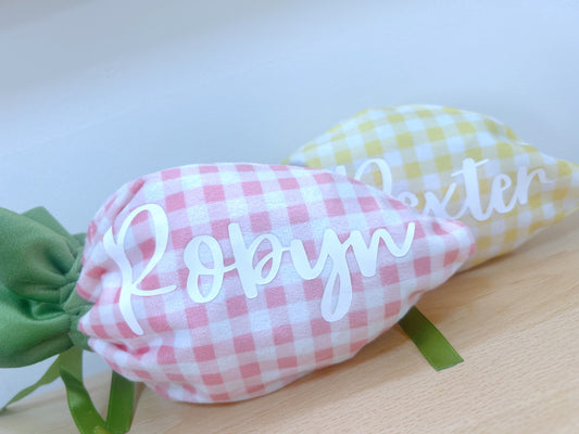 Personalised Easter Gingham Bags