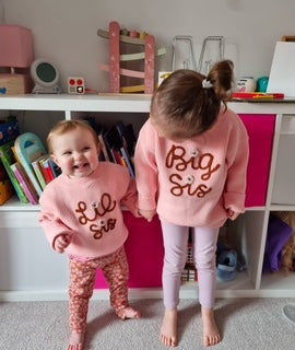 Big Sis Matching Flower Knit