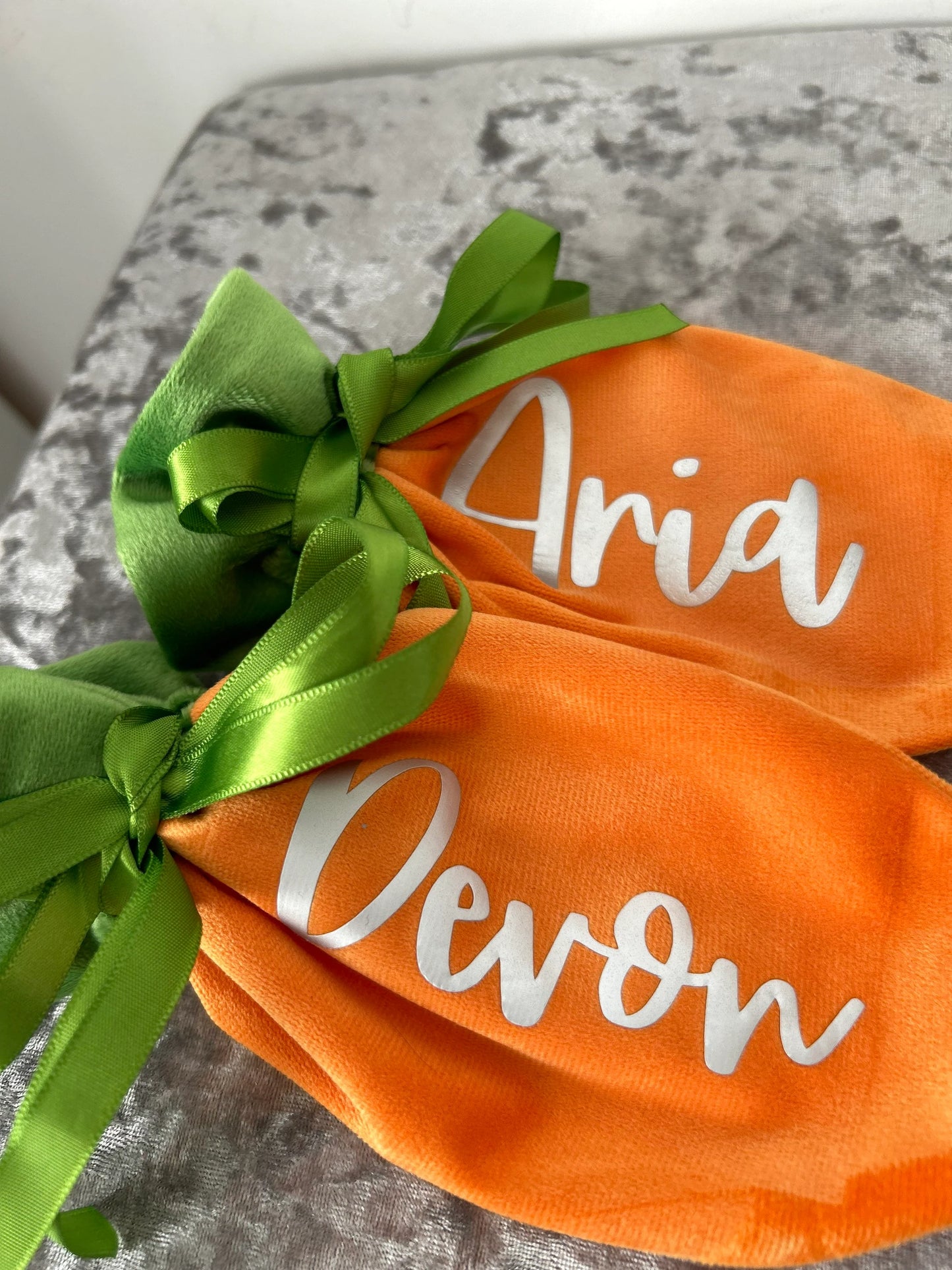 Personalised Velvet Easter Bunny Bags