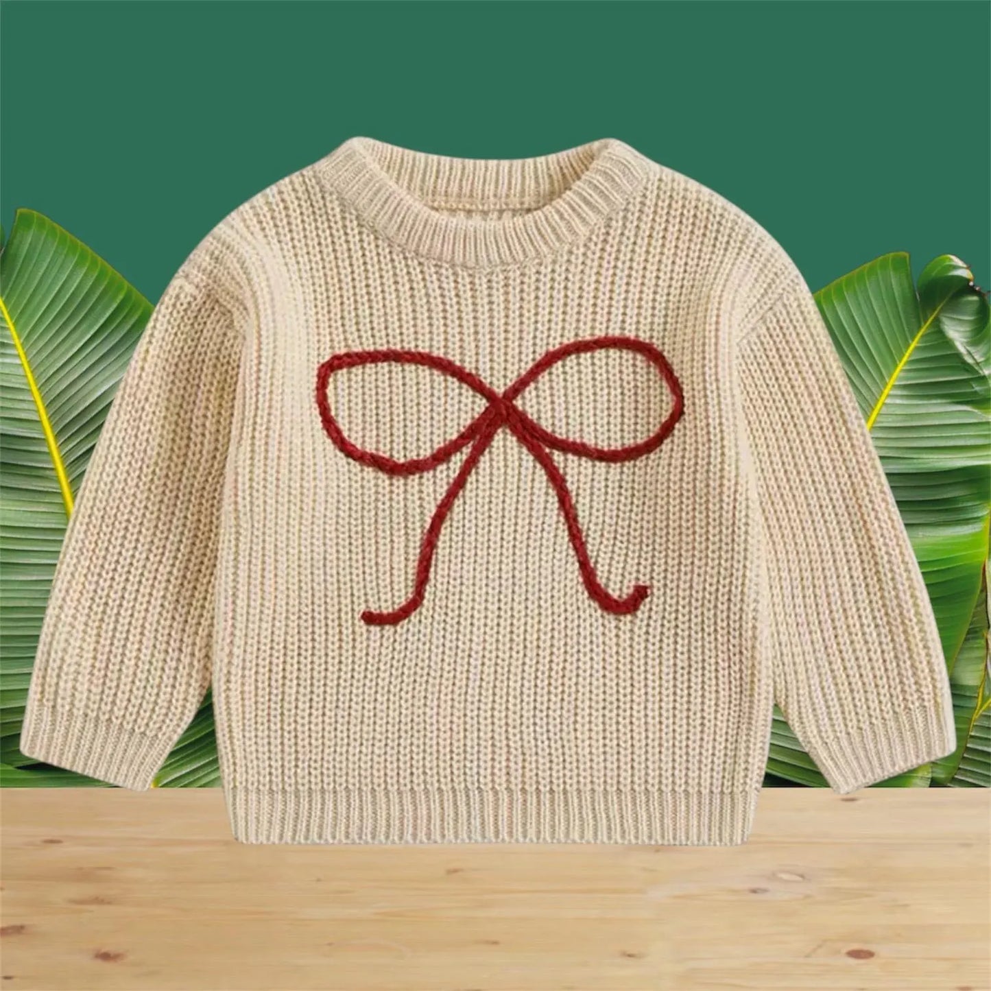 Large Bow Knit Jumper