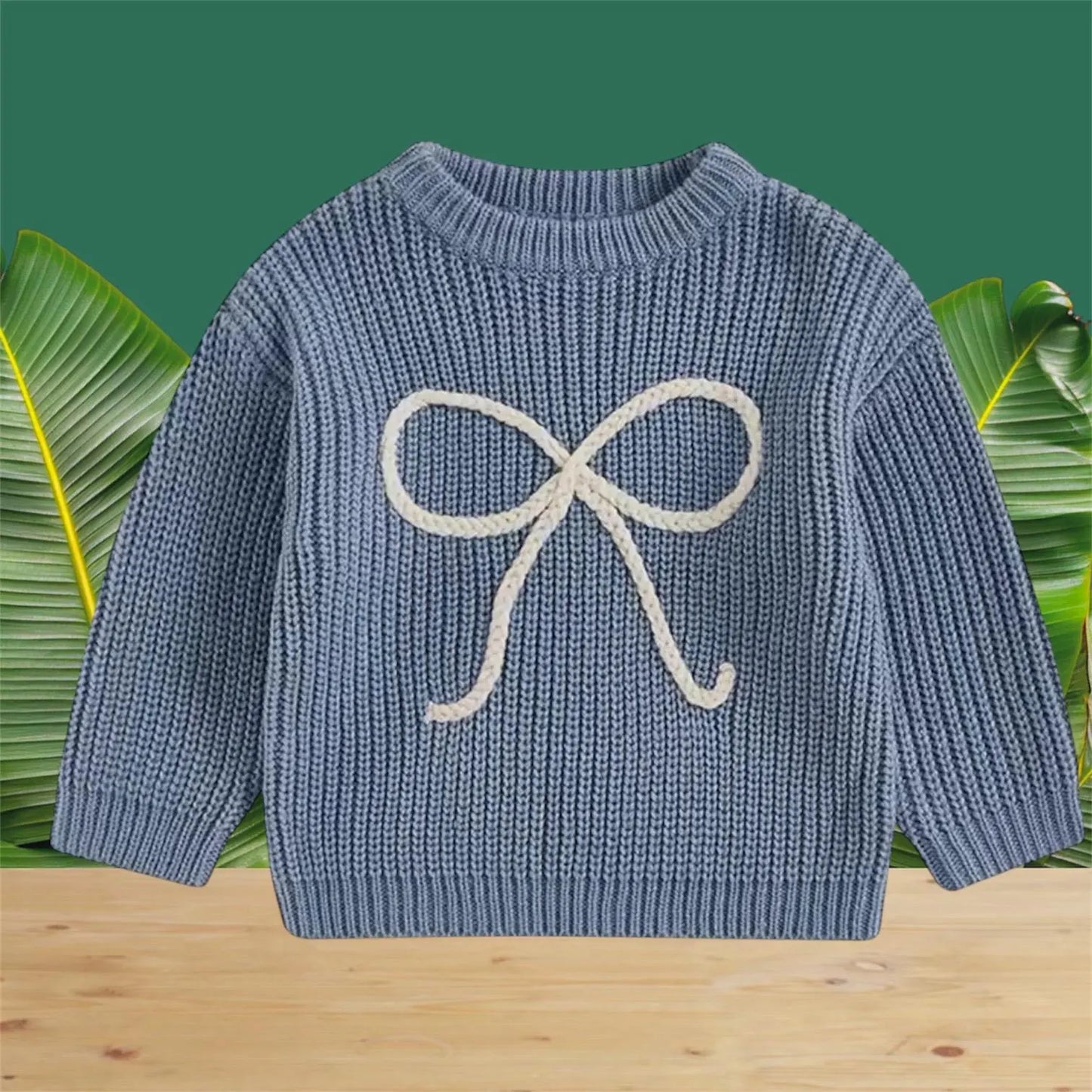 Large Bow Knit Jumper